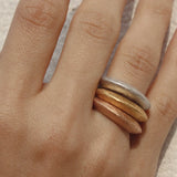 Anello "Laguna" colore rosa con finitura satinata